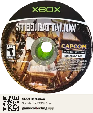 Steel Battalion Xbox, NTSC disc