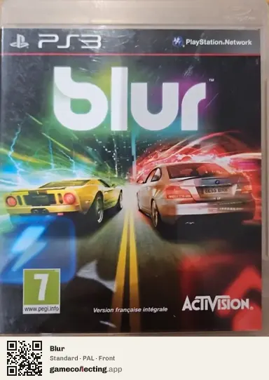 Blur PlayStation 3, PAL box front