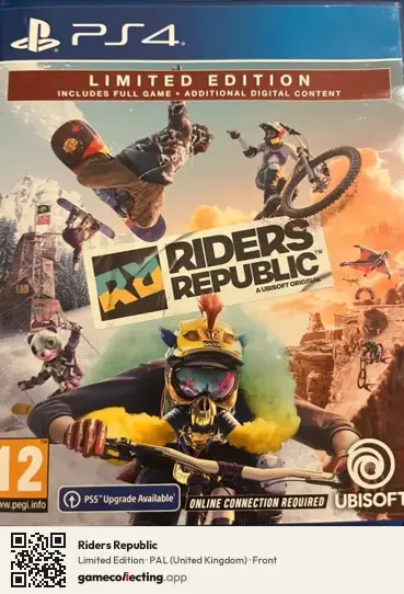 Riders Republic PlayStation 4, United Kingdom box front