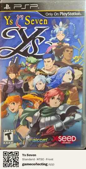 Ys Seven PlayStation Portable, NTSC box front
