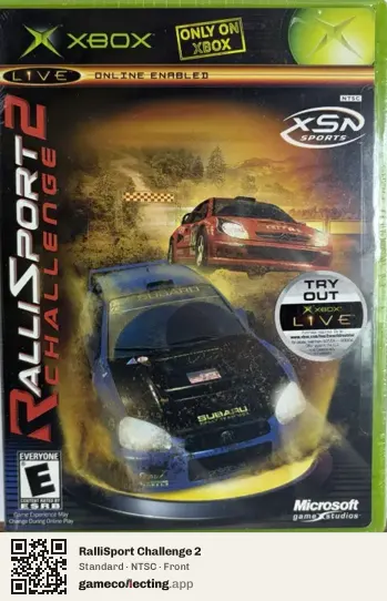 RalliSport Challenge 2 Xbox, NTSC box front