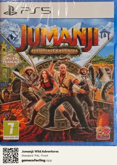 Jumanji: Wild Adventures PlayStation 5, PAL box front