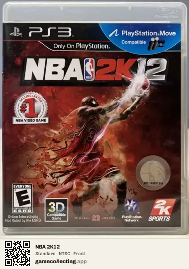 NBA 2K12 PlayStation 3, NTSC box front