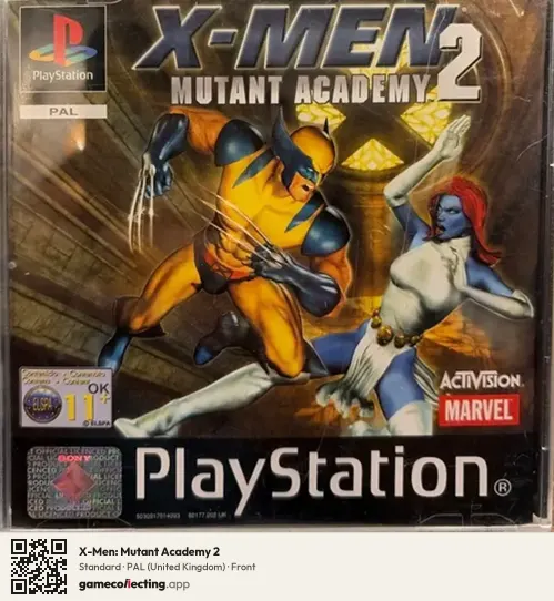 X-Men: Mutant Academy 2 PlayStation, United Kingdom box front
