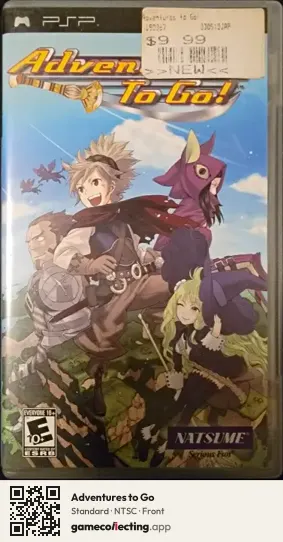 Adventures to Go PlayStation Portable, NTSC box front
