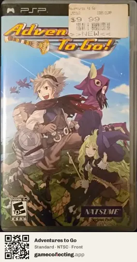 Adventures to Go PlayStation Portable, NTSC box front
