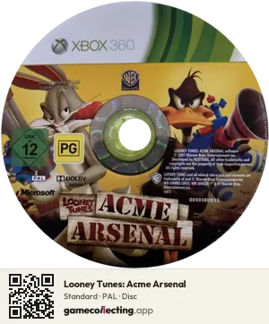 Looney Tunes: Acme Arsenal Xbox 360, PAL disc