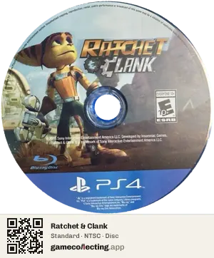 Ratchet & Clank PlayStation 4, NTSC disc