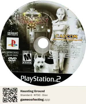 Haunting Ground PlayStation 2, NTSC disc