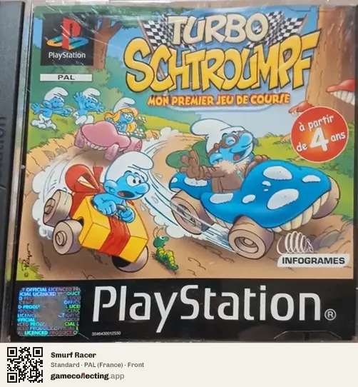 Smurf Racer PlayStation, France box front