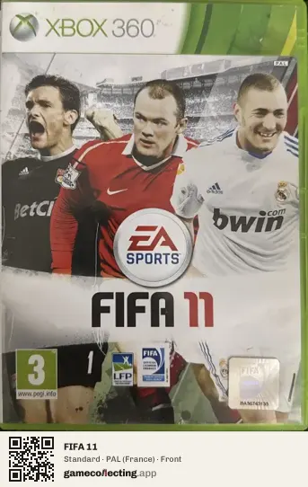 FIFA 11 Xbox 360, France box front