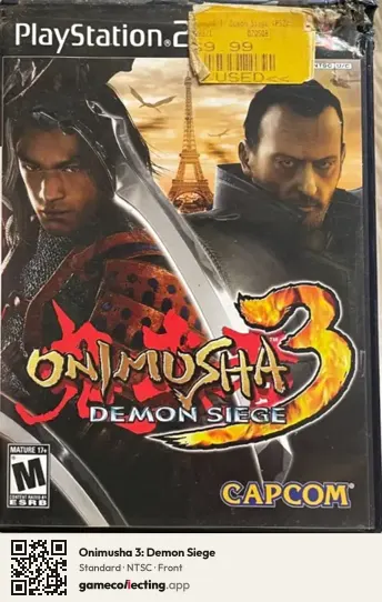 Onimusha 3: Demon Siege PlayStation 2, NTSC box front