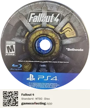 Fallout 4 PlayStation 4, NTSC disc