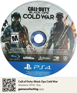Call of Duty: Black Ops Cold War PlayStation 4, NTSC disc