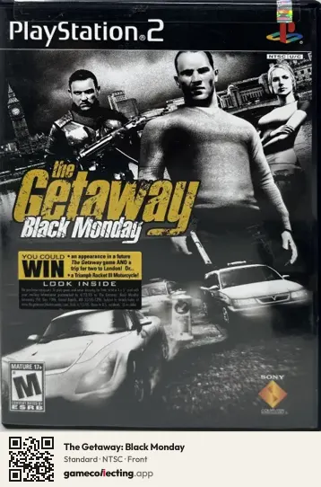 The Getaway: Black Monday PlayStation 2, NTSC box front