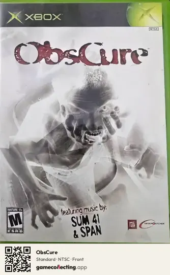 ObsCure Xbox, NTSC box front
