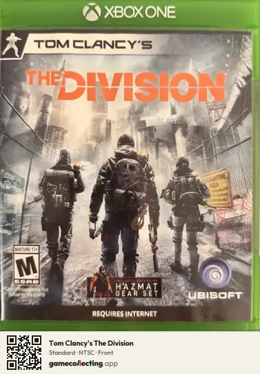 Tom Clancy's The Division Xbox One, NTSC box front