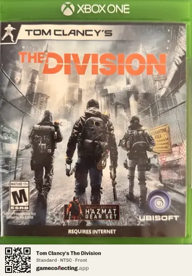 Tom Clancy's The Division Xbox One, NTSC box front