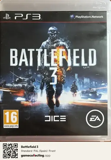 Battlefield 3 PlayStation 3, Spain box front