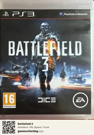Battlefield 3 PlayStation 3, Spain box front