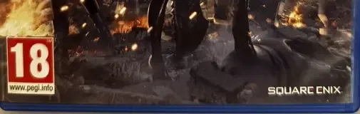 NieR: Automata, the PEGI square on its front