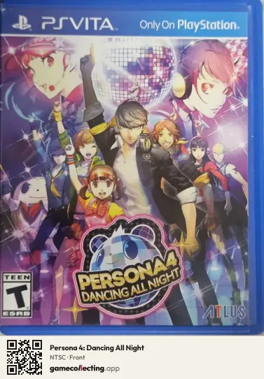 Persona 4: Dancing All Night PlayStation Vita, NTSC box front