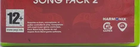 Rock Band Track Pack Volume 2, the PEGI square on its front