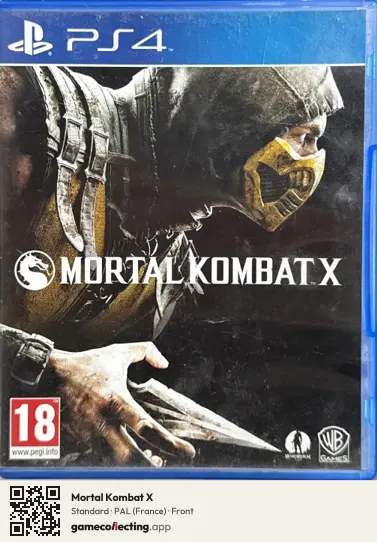 Mortal Kombat X PlayStation 4, France box front
