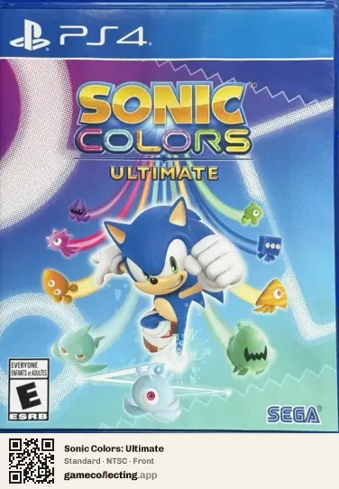 Sonic Colors: Ultimate PlayStation 4, NTSC box front