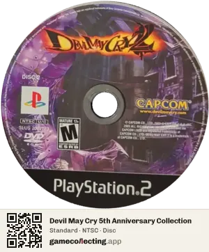 Devil May Cry 5th Anniversary Collection PlayStation 2, NTSC disc