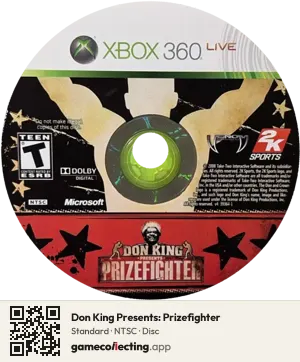 Don King Presents: Prizefighter Xbox 360, NTSC disc
