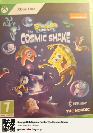 SpongeBob SquarePants: The Cosmic Shake Xbox One, PAL box front