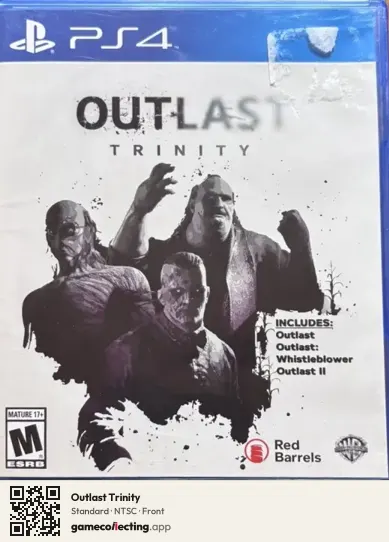 Outlast Trinity PlayStation 4, NTSC box front