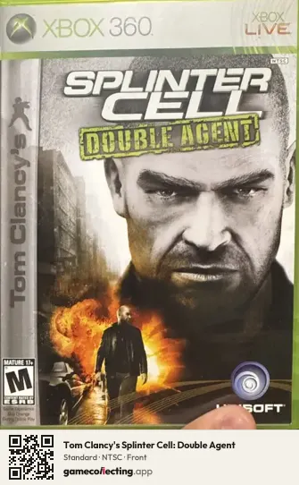 Tom Clancy's Splinter Cell: Double Agent Xbox 360, NTSC box front