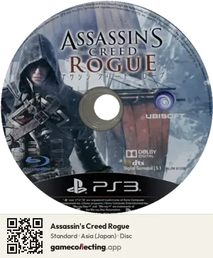 Assassin's Creed Rogue PlayStation 3, Asia disc