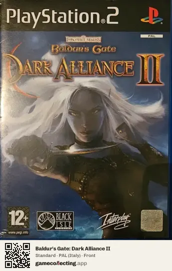 Baldur's Gate: Dark Alliance II PlayStation 2, Italy box front