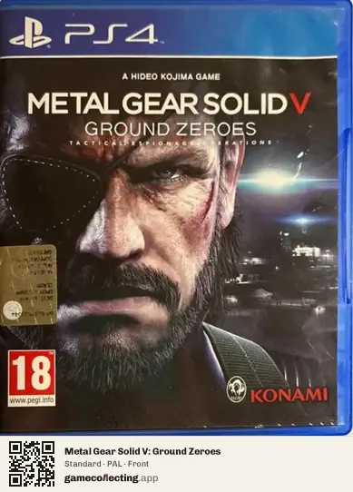 Metal Gear Solid V: Ground Zeroes PlayStation 4, PAL box front
