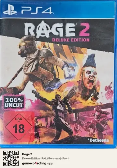 Rage 2 PlayStation 4, Germany box front