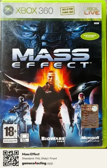 Mass Effect Xbox 360, Italy box front