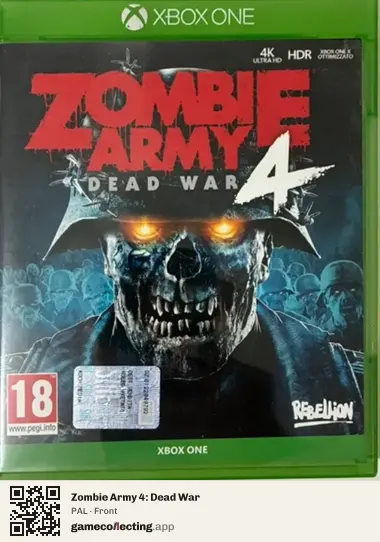 Zombie Army 4: Dead War Xbox One, PAL box front