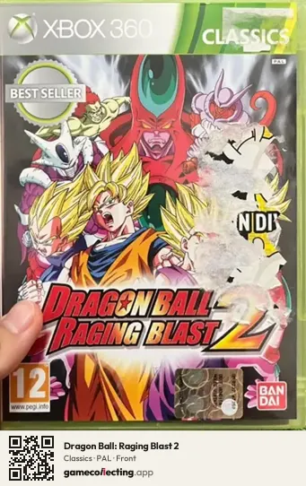 Dragon Ball: Raging Blast 2 Xbox 360, PAL box front