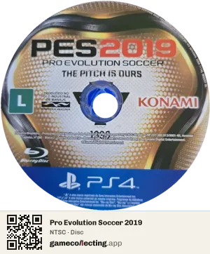 Pro Evolution Soccer 2019 PlayStation 4, NTSC disc