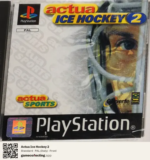 Actua Ice Hockey 2 PlayStation, Italy box front