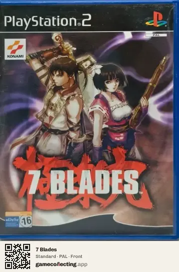 7 Blades PlayStation 2, PAL box front