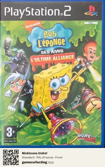 Nicktoons Unite! PlayStation 2, France box front