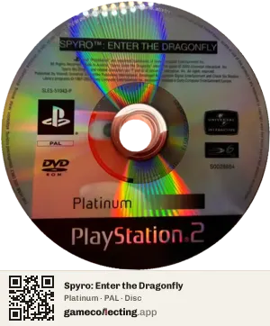Spyro: Enter the Dragonfly PlayStation 2, PAL disc