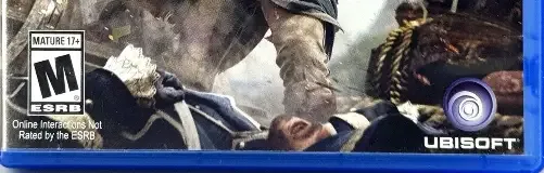 Assassin's Creed IV: Black Flag, the ESRB box on its front