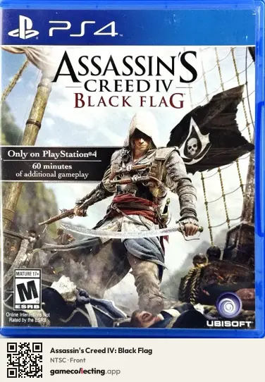 Assassin's Creed IV: Black Flag PlayStation 4, NTSC box front