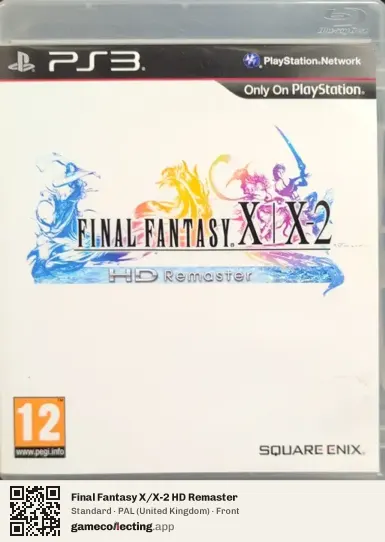 Final Fantasy X/X-2 HD Remaster PlayStation 3, United Kingdom box front
