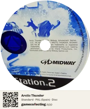 Arctic Thunder PlayStation 2, PAL disc
